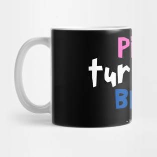 Pink turns to blue Mug